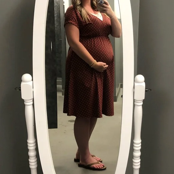 target maternity dresses Béryl light-green ruffled-trim ruched mini dress